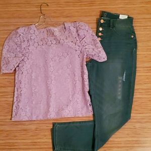 Girls shirt & jeans